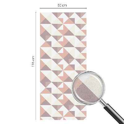 Decorative window film stained glass design Modern triangles