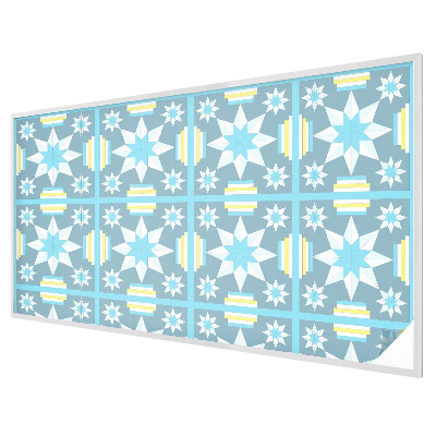 Coloured glass film for windows Star pattern