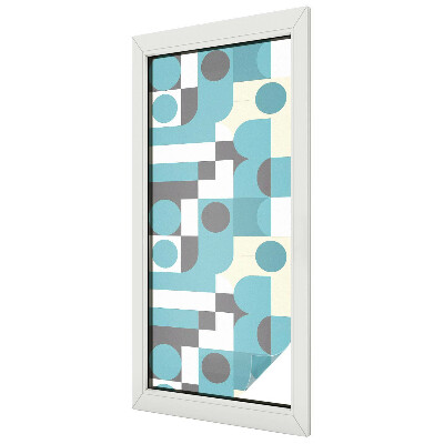 Privacy window film stained glass effect Geometric patterns