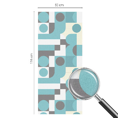 Privacy window film stained glass effect Geometric patterns