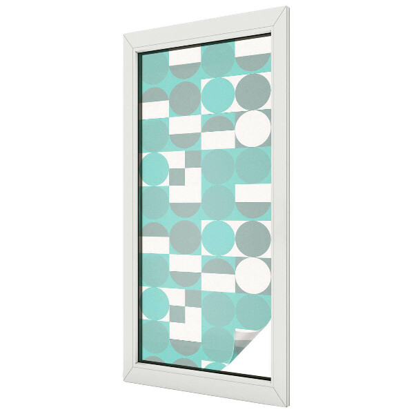 Patterned window film stained glass Geometric shapes