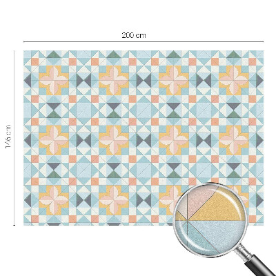 Coloured glass film for windows Colorful geometry