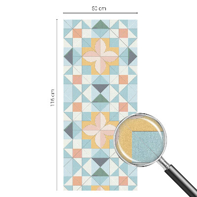 Coloured glass film for windows Colorful geometry