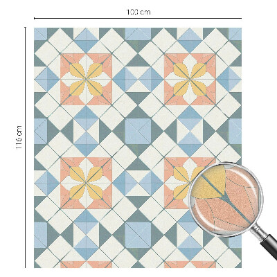 Privacy window film stained glass effect Colorful symmetry