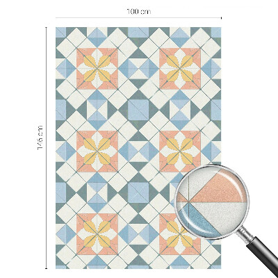 Privacy window film stained glass effect Colorful symmetry