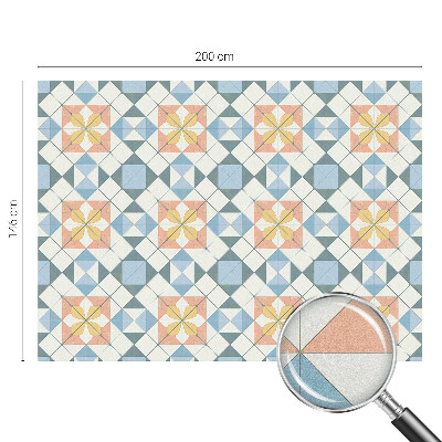 Privacy window film stained glass effect Colorful symmetry