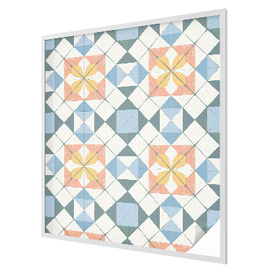 Privacy window film stained glass effect Colorful symmetry