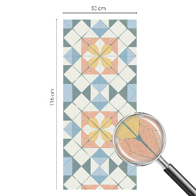 Privacy window film stained glass effect Colorful symmetry