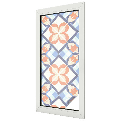 Decorative window film stained glass design Floral pattern