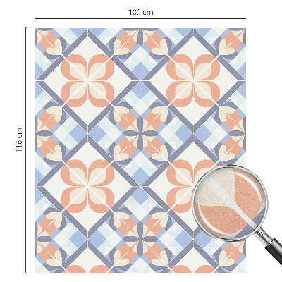 Decorative window film stained glass design Floral pattern