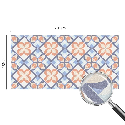 Decorative window film stained glass design Floral pattern