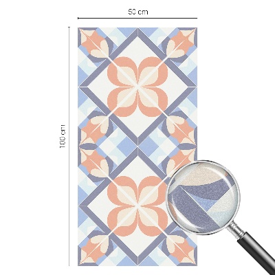 Decorative window film stained glass design Floral pattern