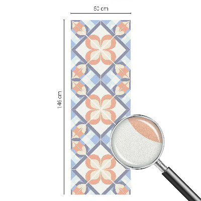 Decorative window film stained glass design Floral pattern