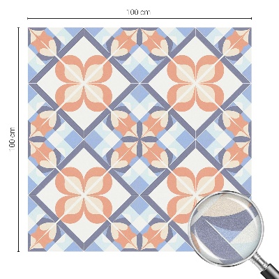 Decorative window film stained glass design Floral pattern