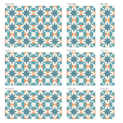 Frosted window film with stained glass pattern Blue stars