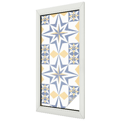 Patterned window film stained glass Star pattern
