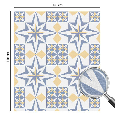 Patterned window film stained glass Star pattern