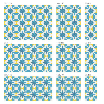 Coloured glass film for windows Blue stars