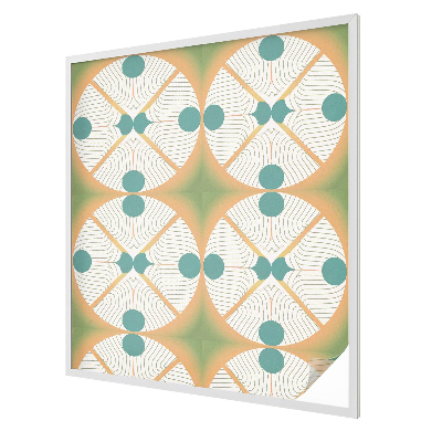 Privacy window film stained glass effect Geometric harmony