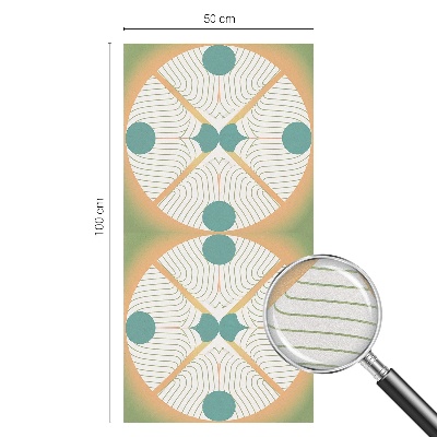 Privacy window film stained glass effect Geometric harmony