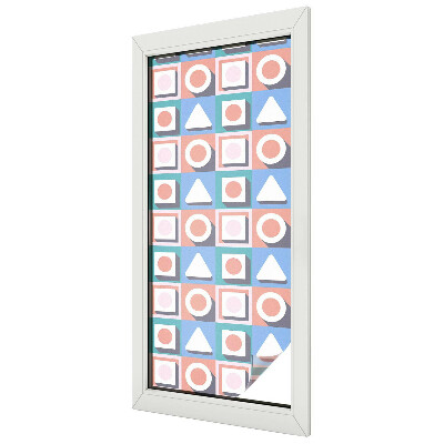 Patterned window film stained glass Geometric patterns