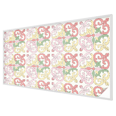 Coloured glass film for windows Floral ornaments