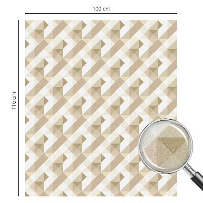 Decorative window film stained glass design Triangular patterns