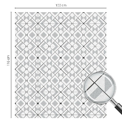 Coloured glass film for windows Geometric patterns
