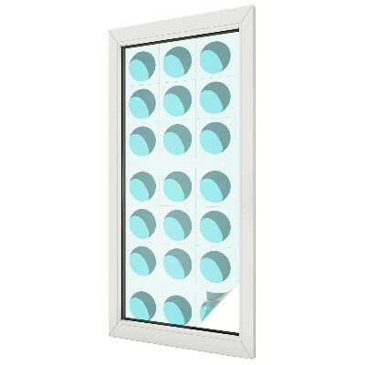 Frosted window film with stained glass pattern Modern wheels