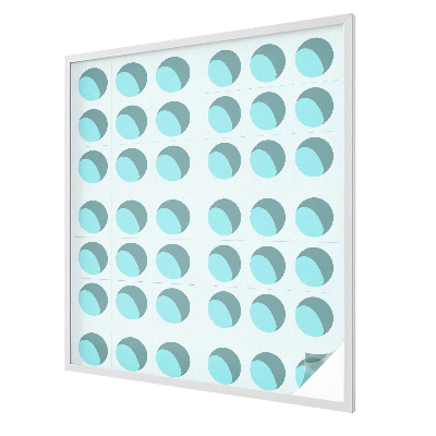 Frosted window film with stained glass pattern Modern wheels