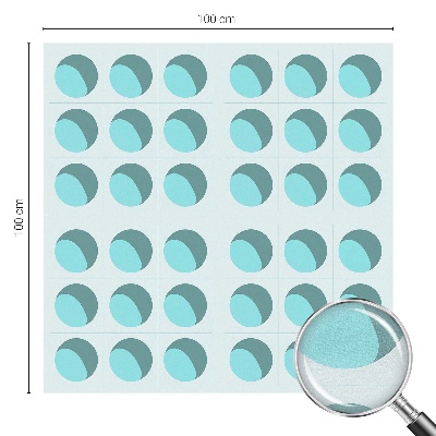 Frosted window film with stained glass pattern Modern wheels