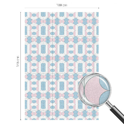 Decorative window film stained glass design Pastel patterns