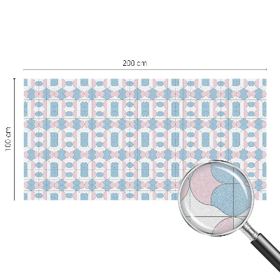 Decorative window film stained glass design Pastel patterns