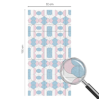 Decorative window film stained glass design Pastel patterns