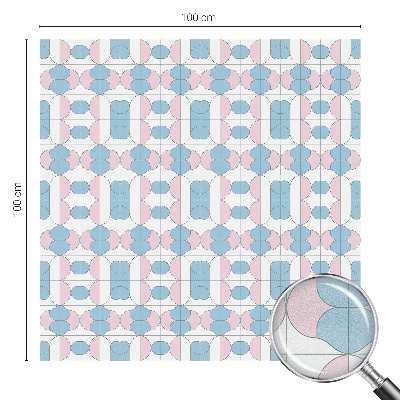 Decorative window film stained glass design Pastel patterns