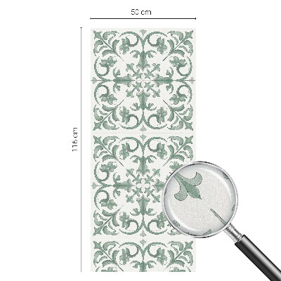 Privacy window film stained glass effect Plant ornaments