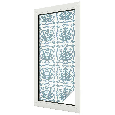 Patterned window film stained glass Floral pattern