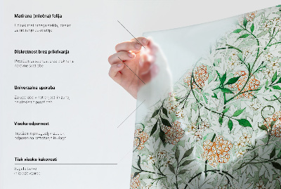 Coloured glass film for windows Floral harmony