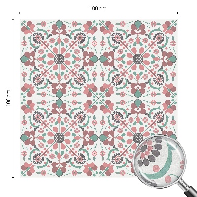 Coloured glass film for windows Floral harmony