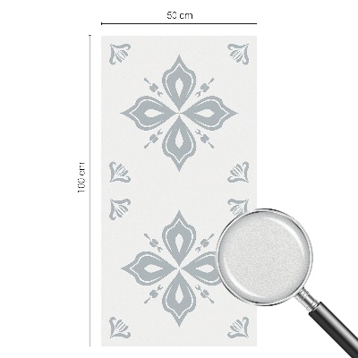 Privacy window film stained glass effect Geometric symmetry