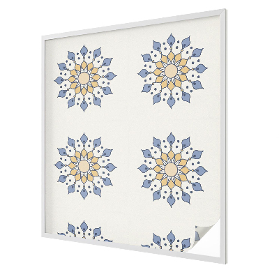 Frosted window film with stained glass pattern Decorative mandala