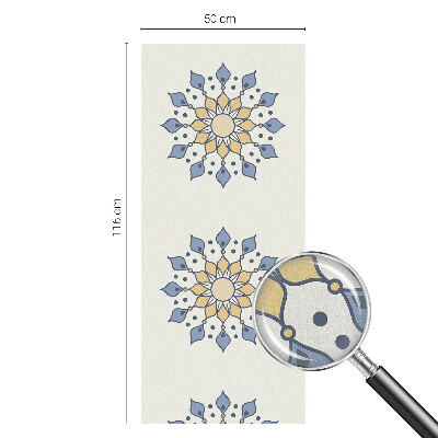 Frosted window film with stained glass pattern Decorative mandala