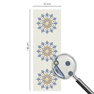 Frosted window film with stained glass pattern Decorative mandala