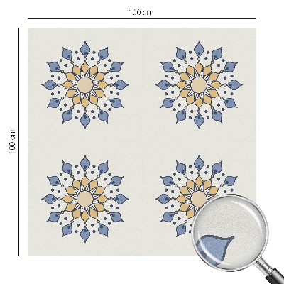 Frosted window film with stained glass pattern Decorative mandala
