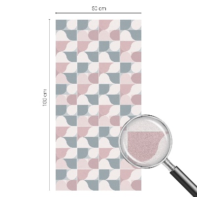 Coloured glass film for windows Pastel patterns