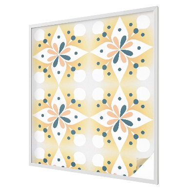 Patterned window film stained glass Floral symmetry