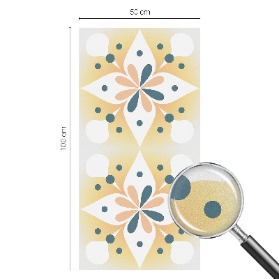Patterned window film stained glass Floral symmetry
