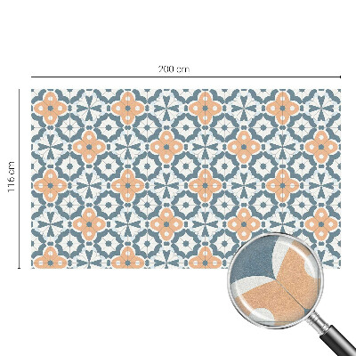 Frosted window film with stained glass pattern Mosaic Flowers