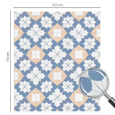 Privacy window film stained glass effect Symmetrical patterns