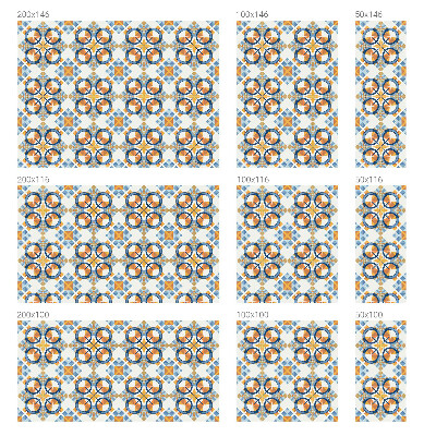 Frosted window film with stained glass pattern Geometric pattern